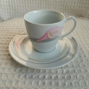 Ranmaru Dream Calla Lily Japan Cup & Saucer